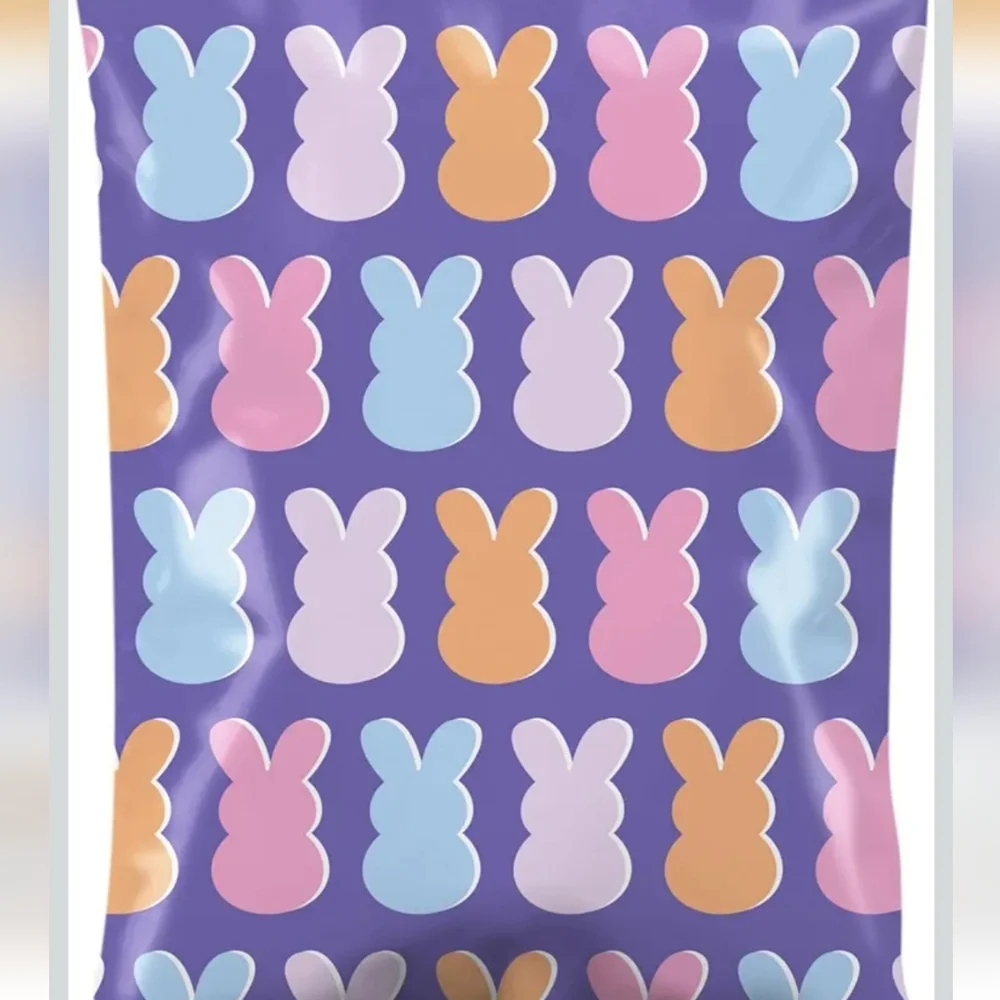 10x13 Easter Bunny Poly Mailers 20 Pack Cute Shipping Bags New